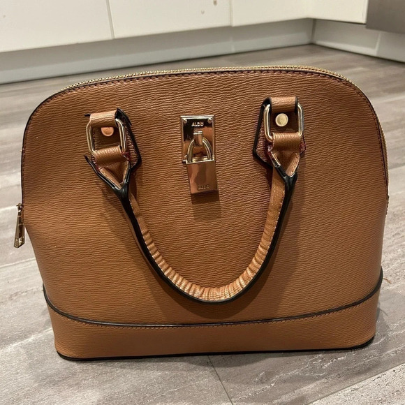 Aldo Brown Crossbody Zipper Purse - Picture 2 of 5